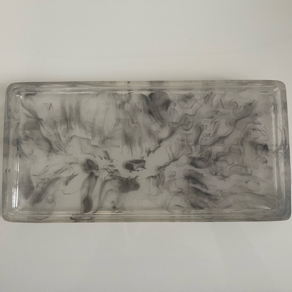 Acrylic marble tray